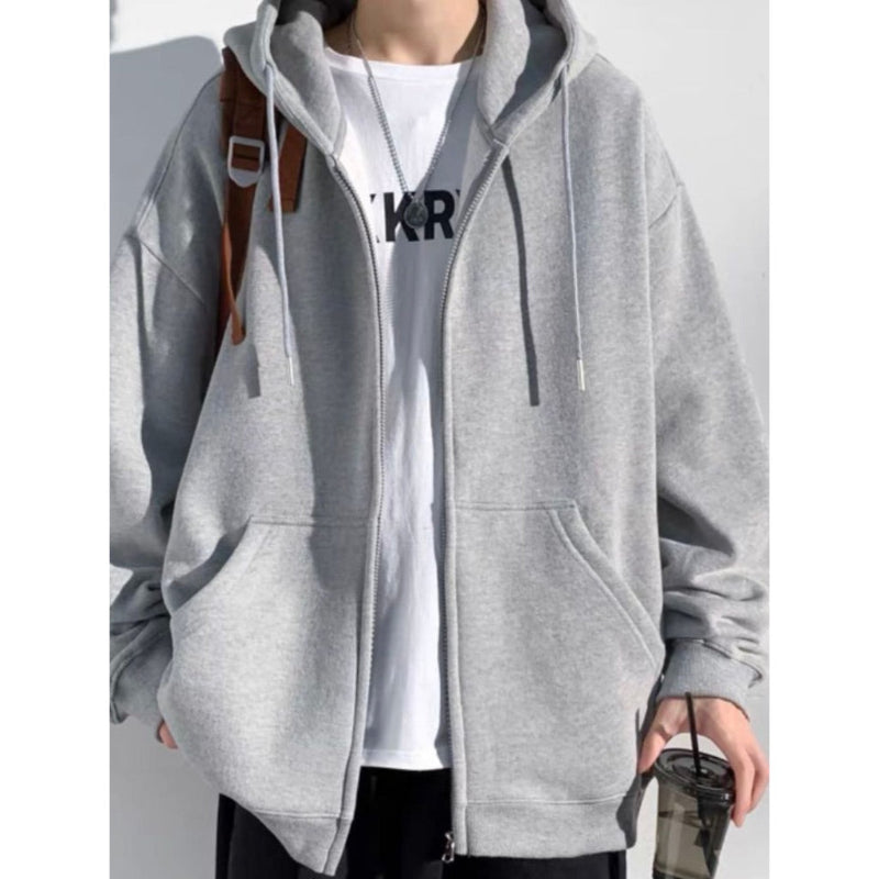 Casaco de Frio Moletom Aberto com Zíper - Kaype Store