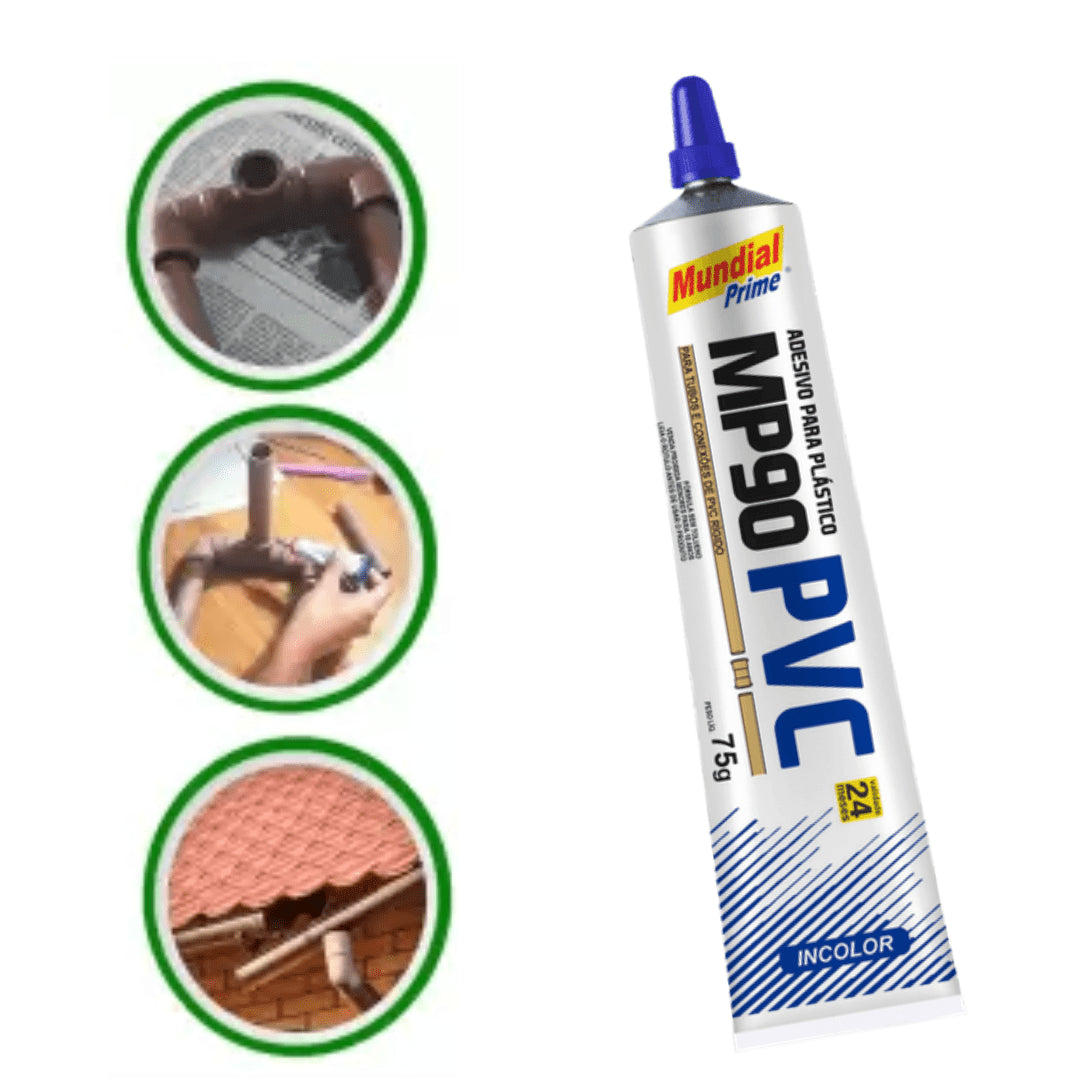 Cola PVC MP90 Adesivo Para Plástico 75g - Kaype Store