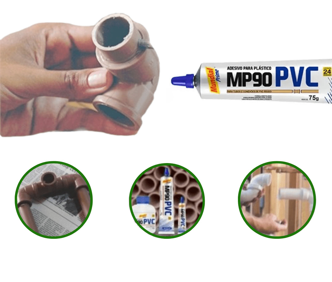 Cola PVC MP90 Adesivo Para Plástico 75g - Kaype Store