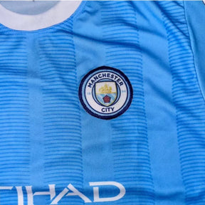 Conjunto Infantil Uniforme Manchester City Haaland - Kaype Store