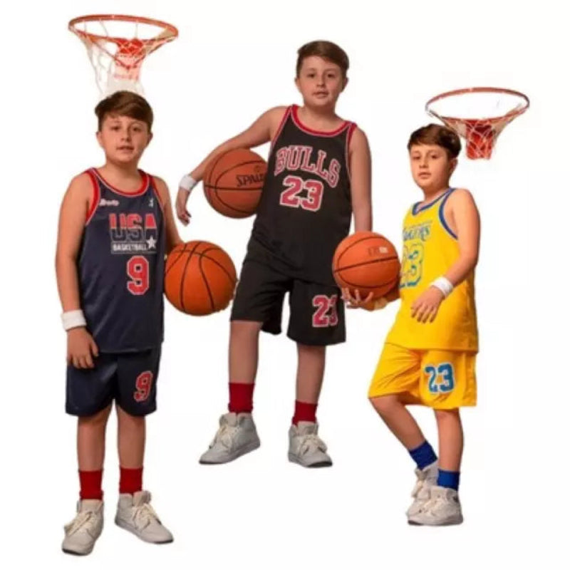 Conjunto Infantil de Basquete: Camiseta + Shorts - Times NBA! - Kaype Store