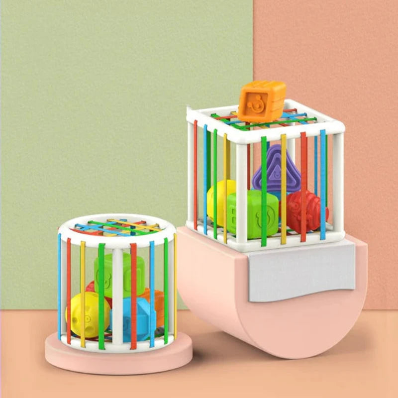 Cubo Educativo Montessori com Trama e Formas - Kaype Store