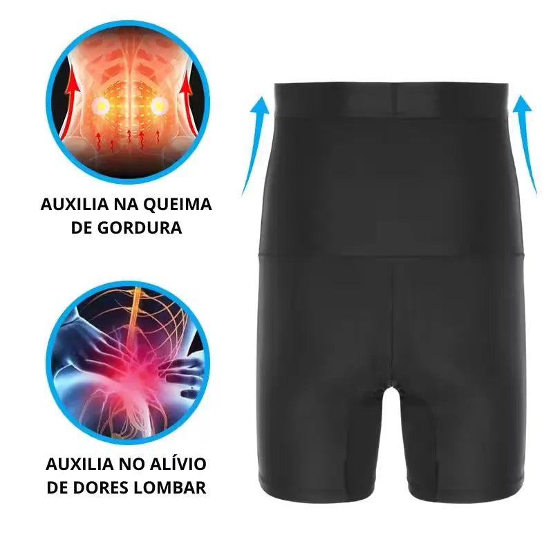 Cueca modeladora masculina para postura ereta e definição abdominal - Kaype Store