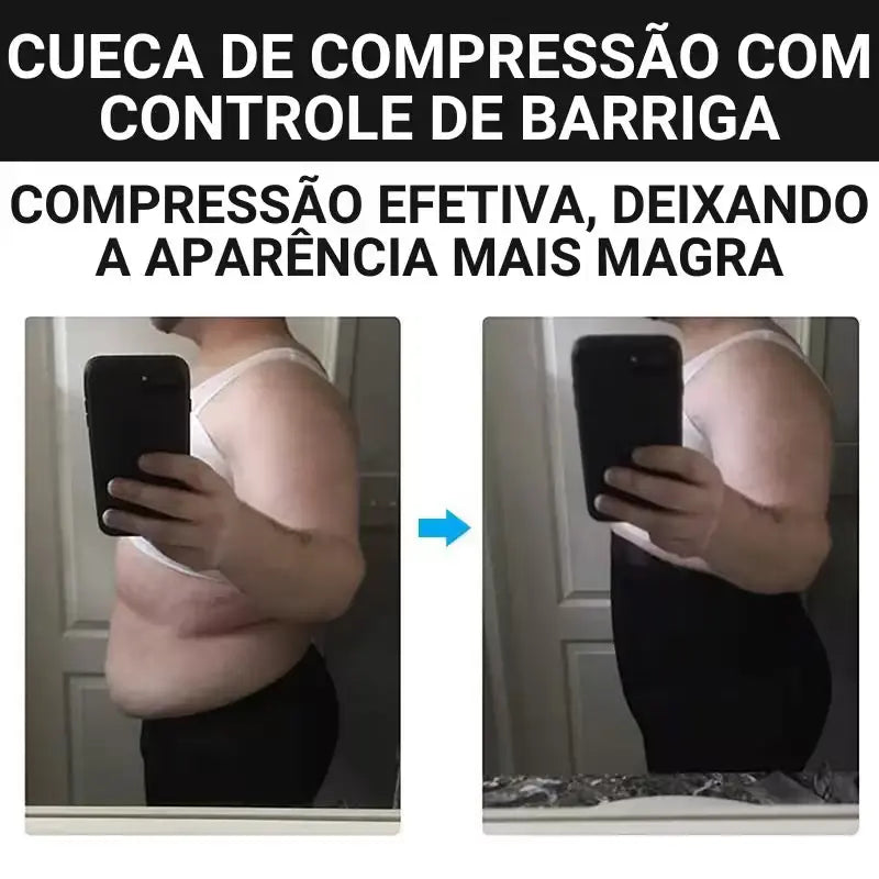 Cueca modeladora masculina para postura ereta e definição abdominal - Kaype Store