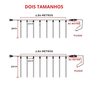 Chuva de Meteoros - Decoração para Natal e Ano Novo - Kaype Store