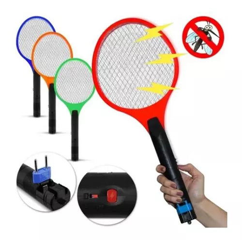 Raquete Elétrica Recarregável Mata Inseto, Mosquito, Pernilongos - Kaype Store