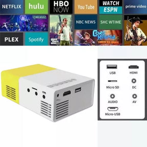 Mini Projetor Portátil HD 1080p Versão 2024/2025 - Kaype Store