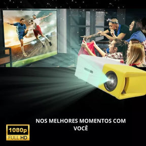 Mini Projetor Portátil HD 1080p Versão 2024/2025 - Kaype Store
