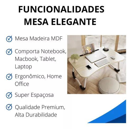 Mesa para Notebook Premium Classic - Com Garantia - Kaype Store