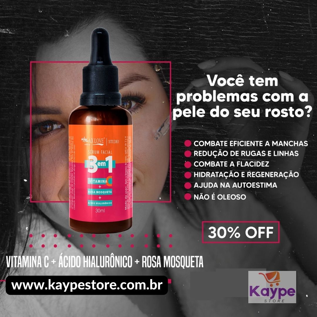Kit Anti Rugas - Serum Rejuvenecedor 3 em 1 Original