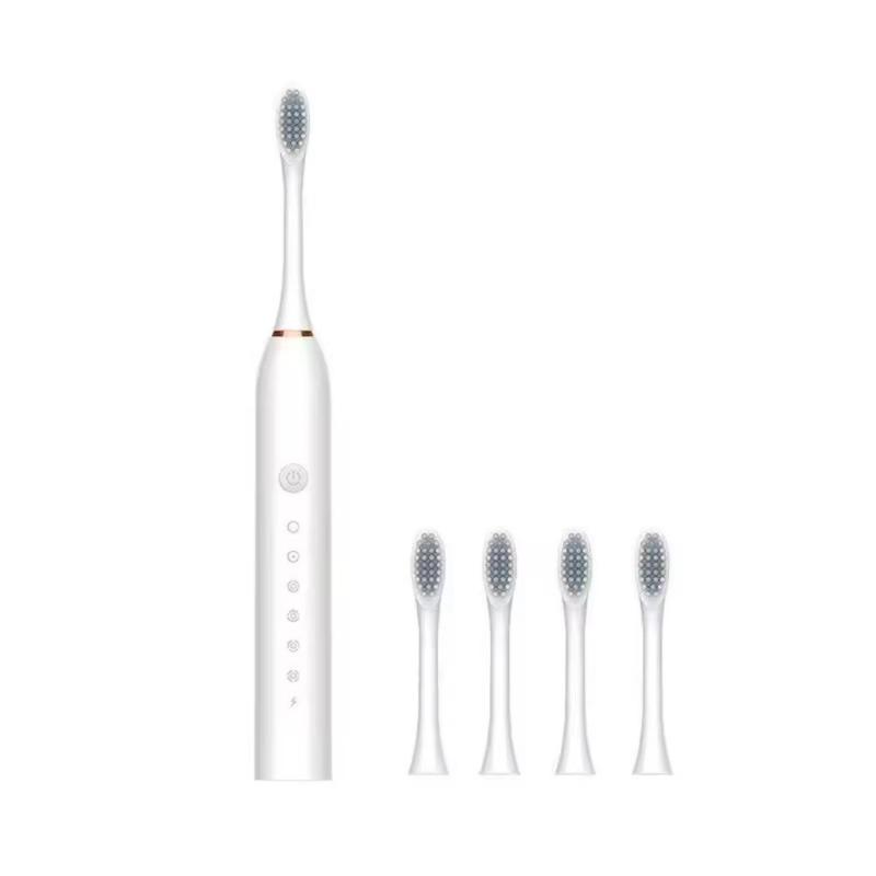 Escova De Dentes Eletrica IPX7 Com Cabeça Substituível Inteligente Ultrassônico A Prova Dagua - Kaype Store