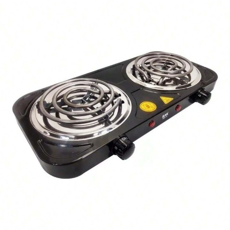 Fogareiro Elétrico 2 Bocas 110V Cooktop Camping 2000W - Kaype Store