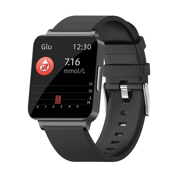 GlicoWatch Pro 2025 - Relógio SmartWatch Medidor de Glicemia e Pressão a Prova D'Agua