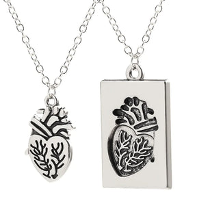 COLAR CORAÇÃO ANATÔMICO - Presente para Casais e Dia das Mães - Kaype Store