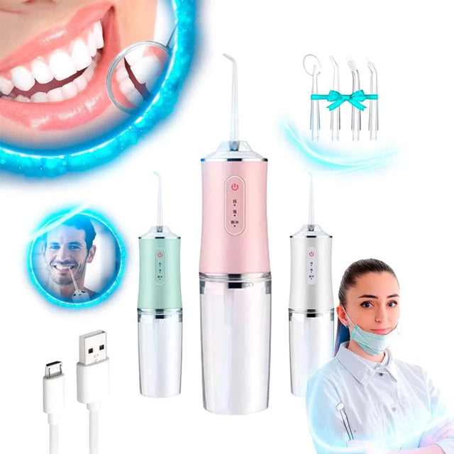 Irrigador Dental Oral Portátil Recarregável USB 220ml