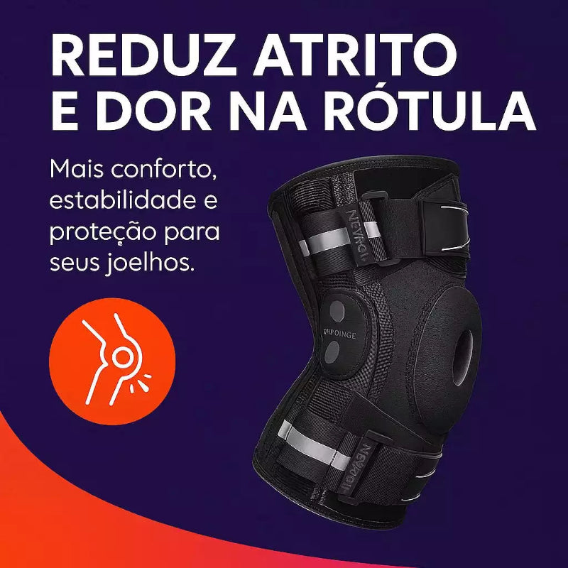 Joelheira Articulada Ortomax – Suporte de Compressão com Gel Pad