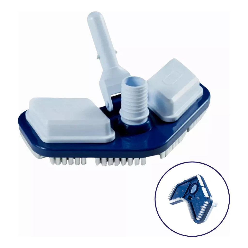 Kit Aspiração Piscina: Aspirador, Peneira e Mangueira 3m
