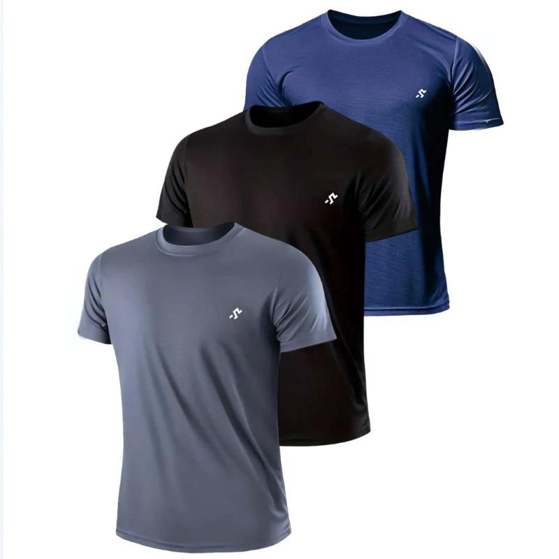 Kit 3 Camisetas Dry Fit Masculina Manga Curta - Kaype Store