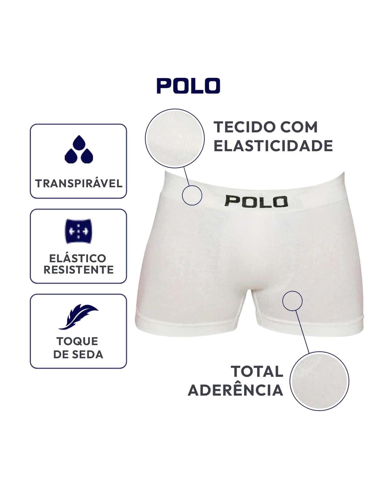 Kit 3 Cuecas Polo Boxer Microfibra - Polo Star - Kaype Store