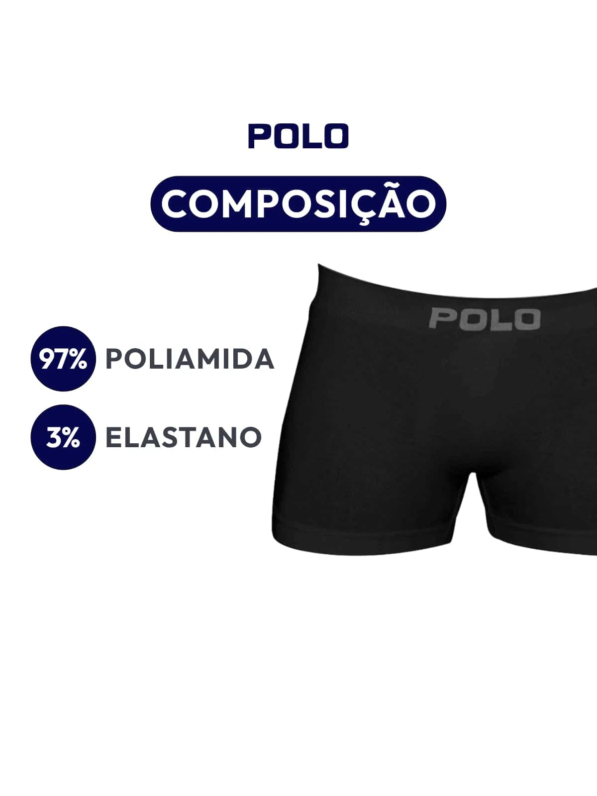 Kit 3 Cuecas Polo Boxer Microfibra - Polo Star - Kaype Store