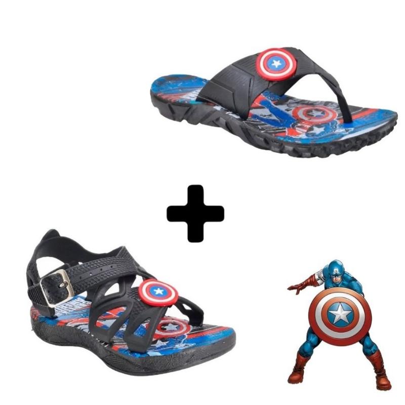 Kit Sandalia Papete + Chinelo Infantil Masculino Menino - Kaype Store