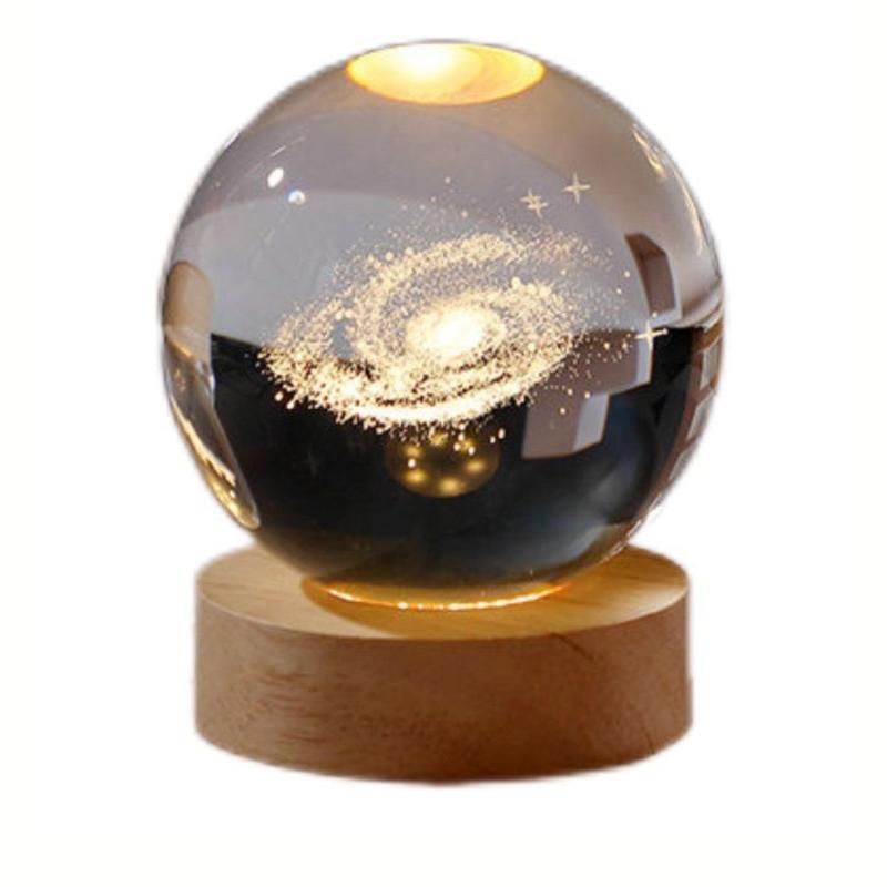 Luminaria Globo com Base de Madeira - Kaype Store