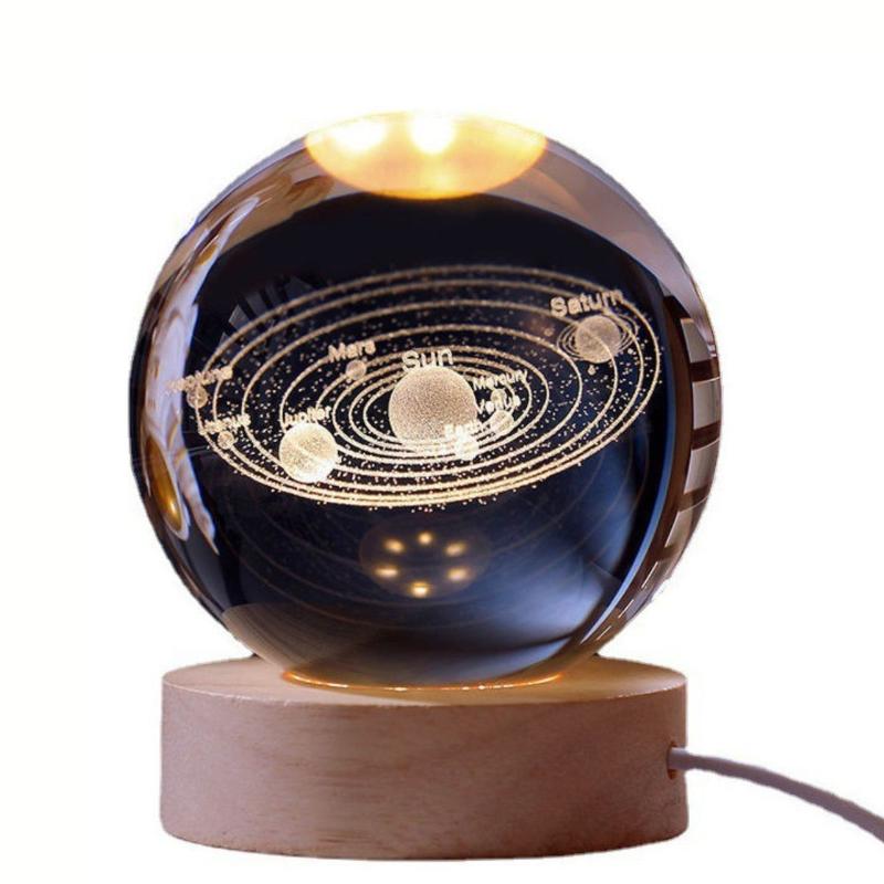Luminaria Globo com Base de Madeira - Kaype Store
