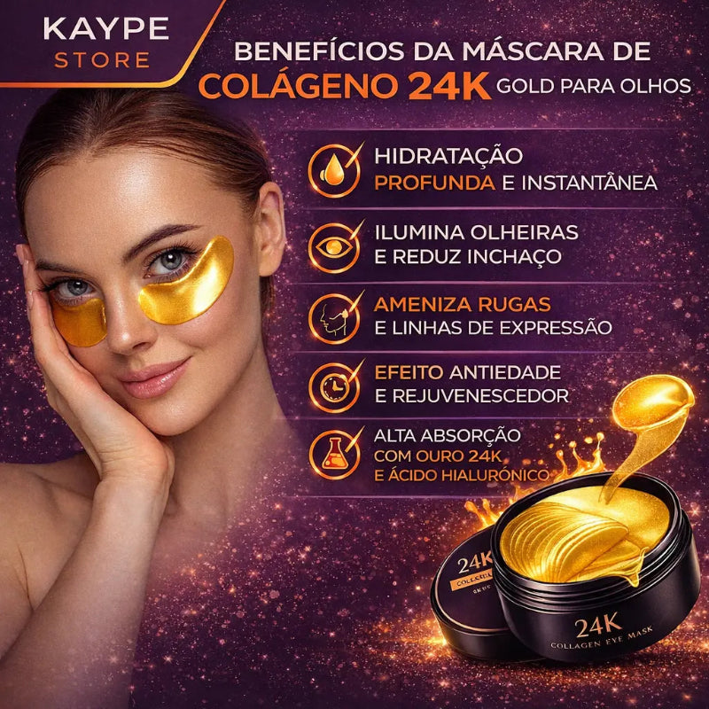Mascara de Colageno 24K Gold Para Olhos - kaype store