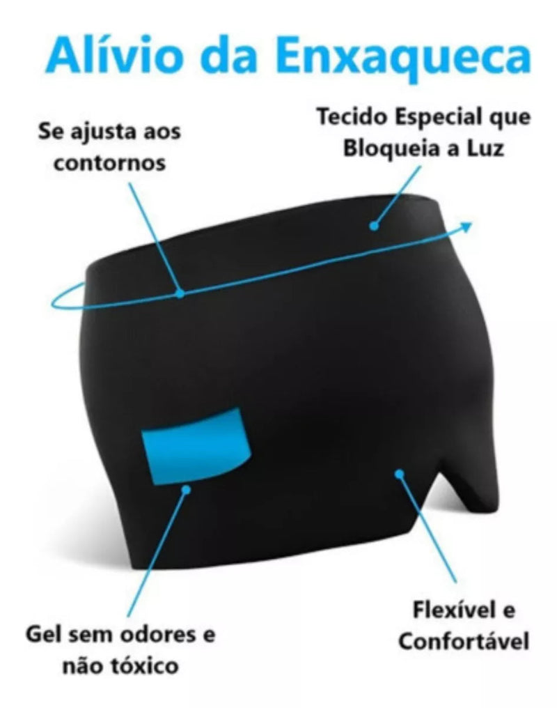 Mascara Touca para Alívio de Dor de Cabeça - Terapia Fria e Quente - Kaype Store