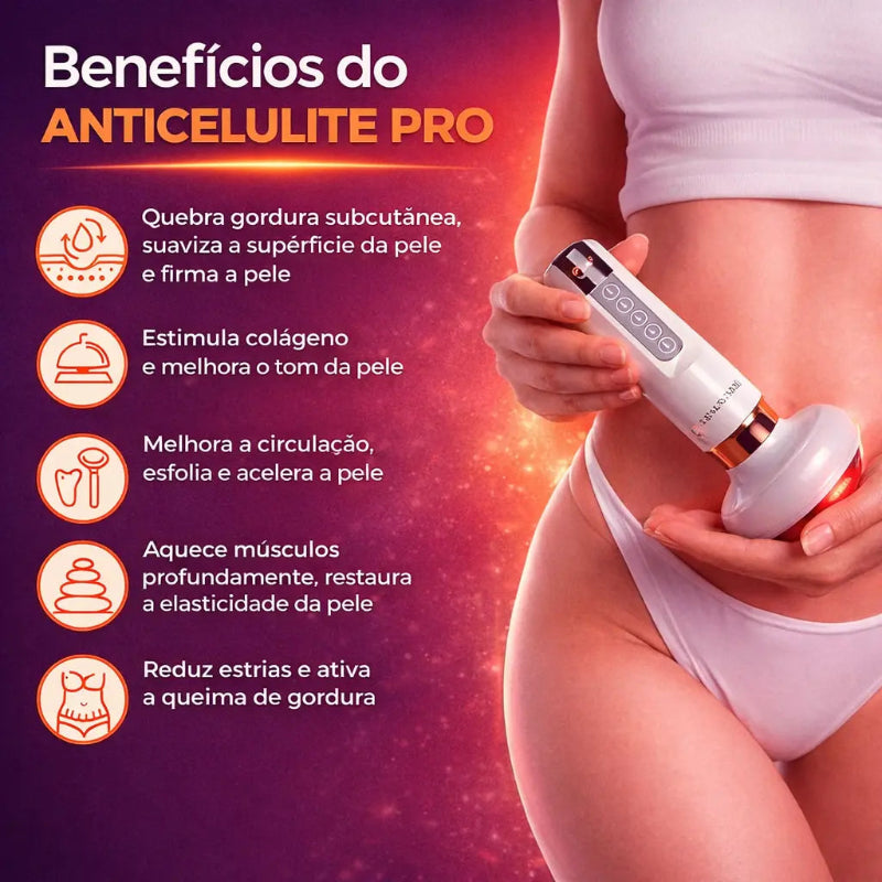 Massageador Anticelulite Pro Com Cabeça Infravermelha - Kaype Store