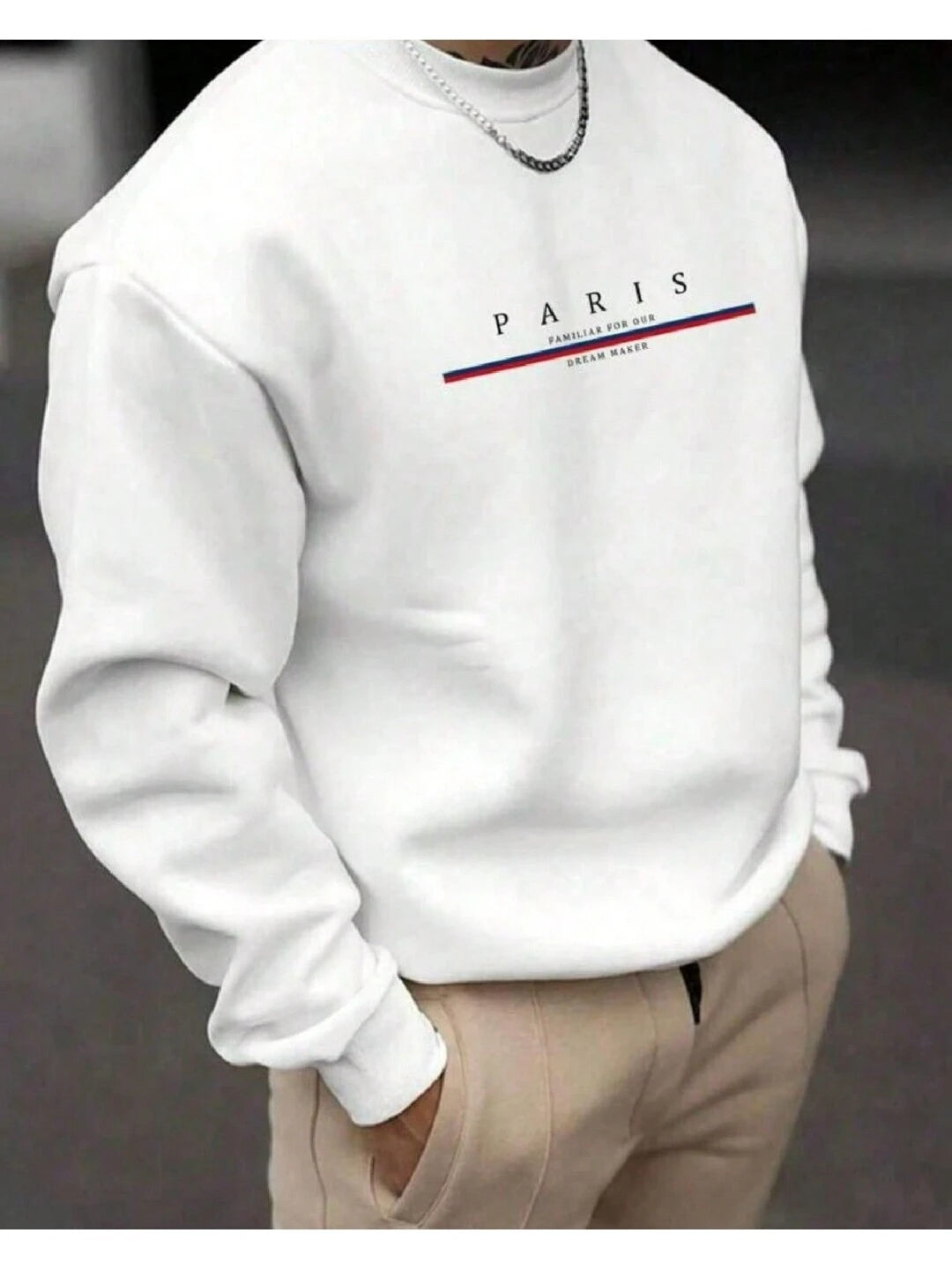 Moletom Gola Redonda Masculino - Paris - Kaype Store