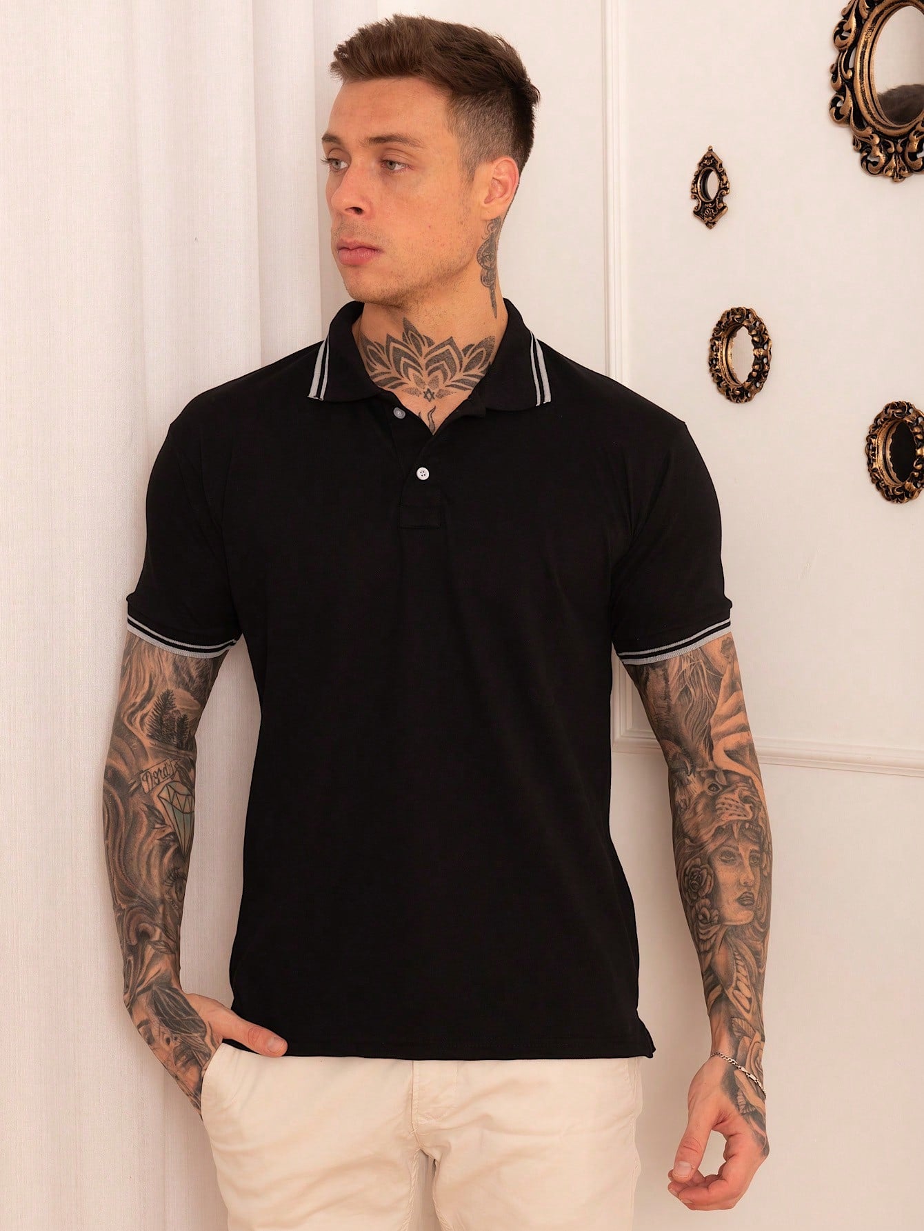 Mr Right Camisa Polo com Detalhe na Gola - Malha Piquet - Kaype Store