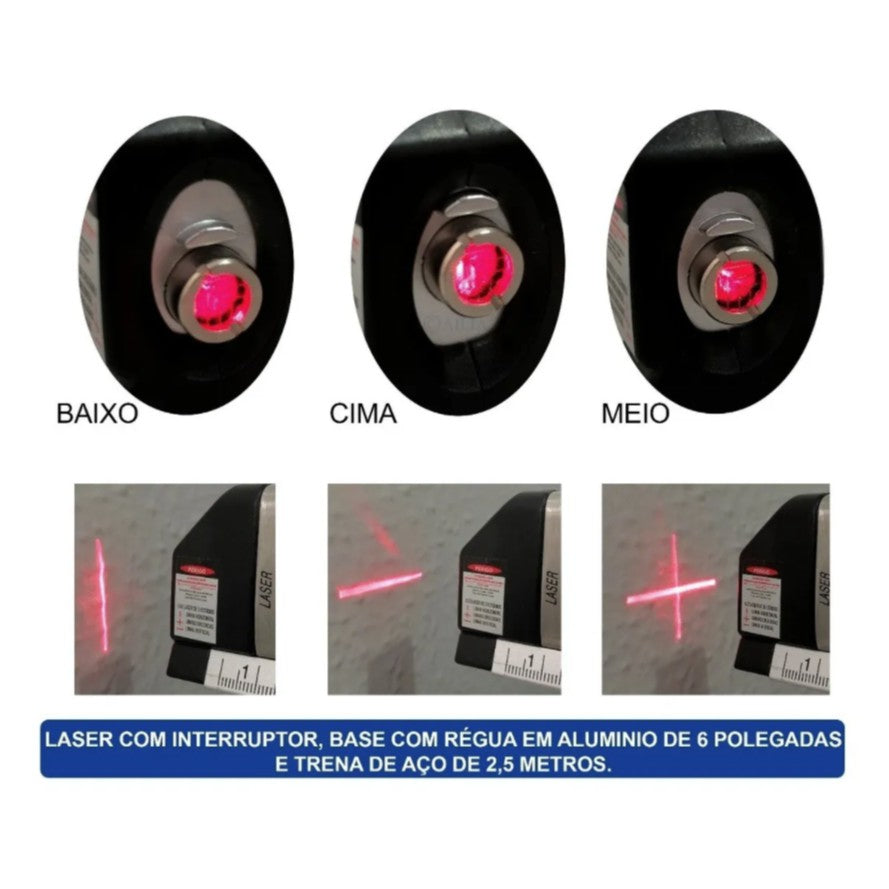 Nivelador Nível Laser Profissional Trena Level Pro3 - Kaype Store