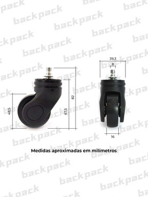 Rodinhas para Mala De Viagem 360 graus - Resistente ao Desgaste - Kaype Store