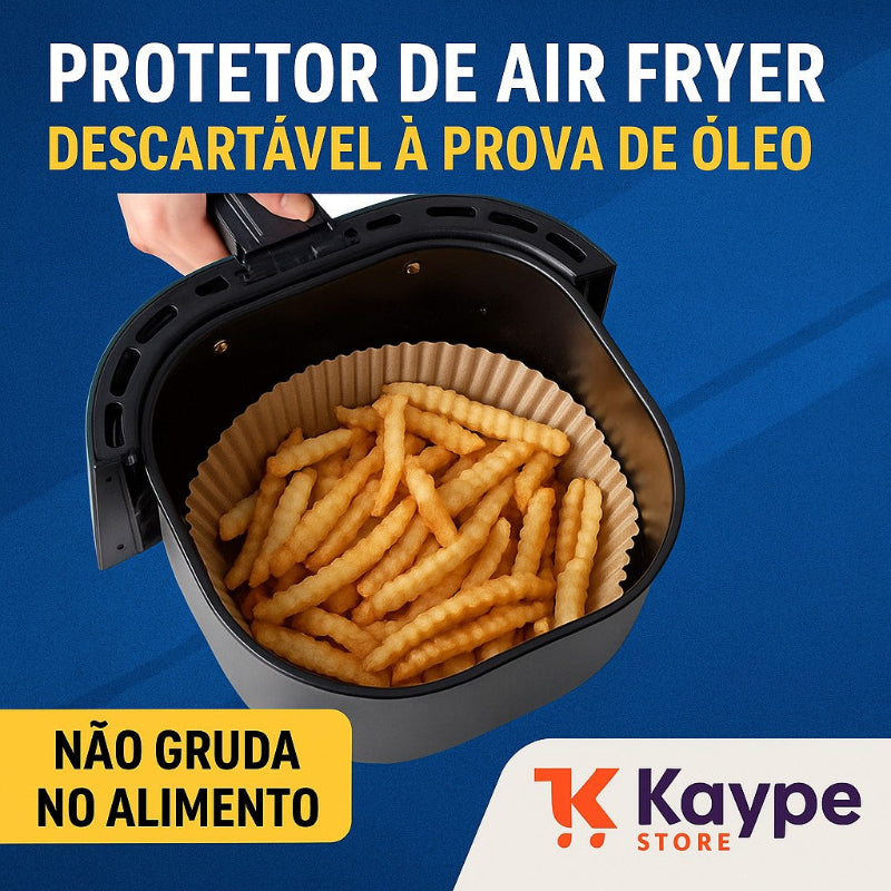 Protetor de Air Fryer Premium - Absorve até 3 vezes mais que os protetores comum