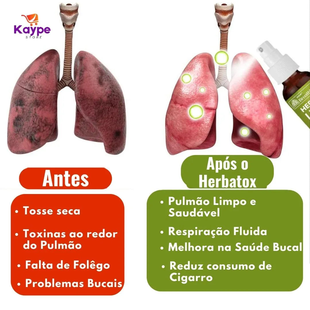 Spray de Limpeza Pulmonar - Herbatox - Kaype Store