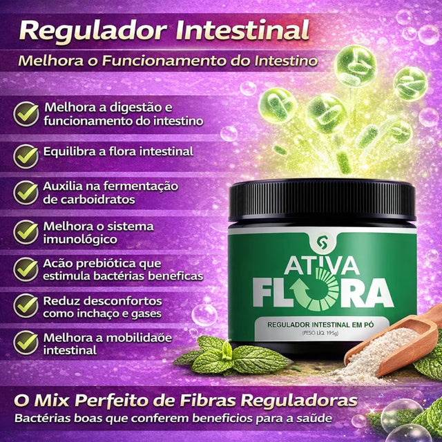 Regulador Intestinal em Pó - Melhora o Funcionamento do Intestino