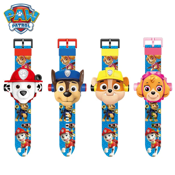 Relógio Patrulha Canina Paw Patrol Projetor Imagem 3D - Kaype Store