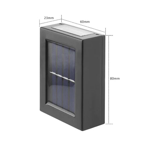 Kit Arandelas Solares Recarregáveis com Luz Solar