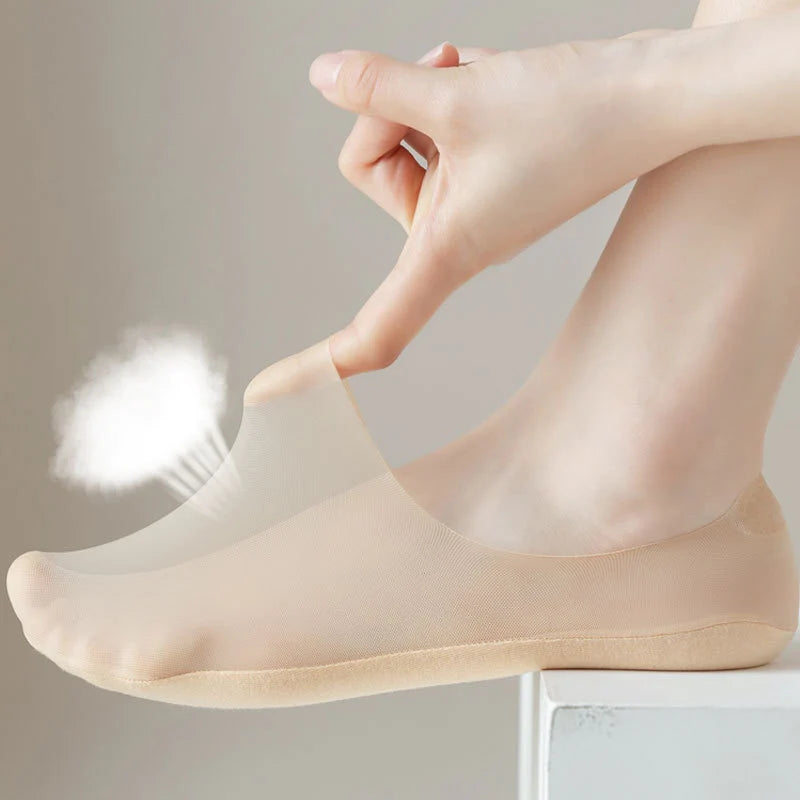 Kit 5 Pares Meias Lift AirFlow Invisíveis- Respiráveis e Confortáveis