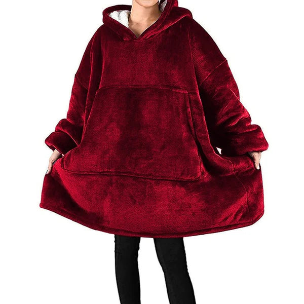 Cobertor de Manga - Roupão de Inverno com Capuz - WINTER POLERN - Kaype Store