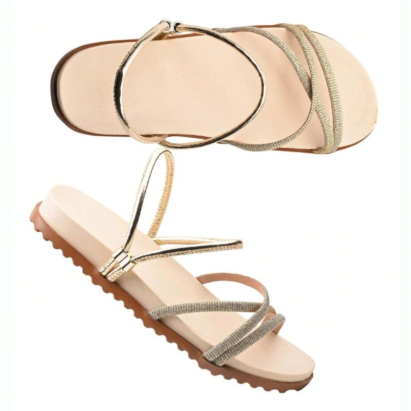 Sandália Papete Birken Brilho Feminina 2 em 1 - Kaype Store