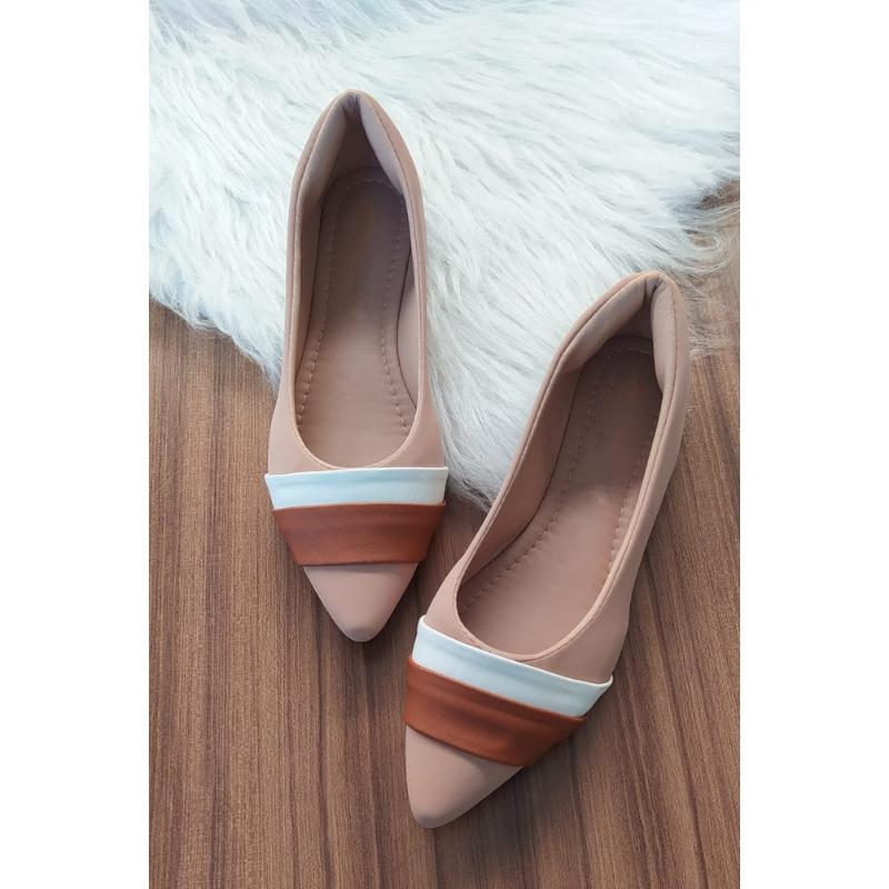 Sapatilha Feminina De Faixas Bico Fino Maitê Love - Kaype Store