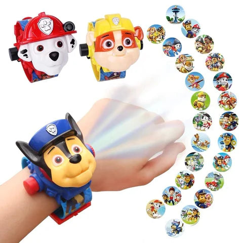 Relógio Patrulha Canina Paw Patrol Projetor Imagem 3D - Kaype Store