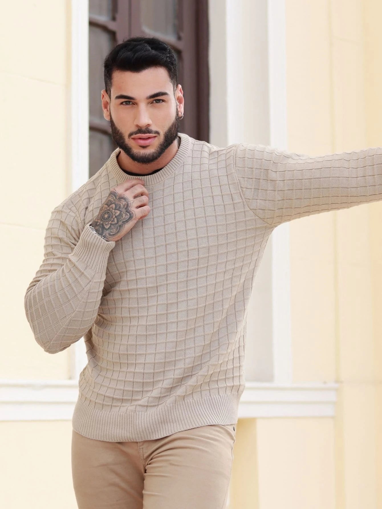 Suéter Masculino de Tricot de Luxo - Kaype Store