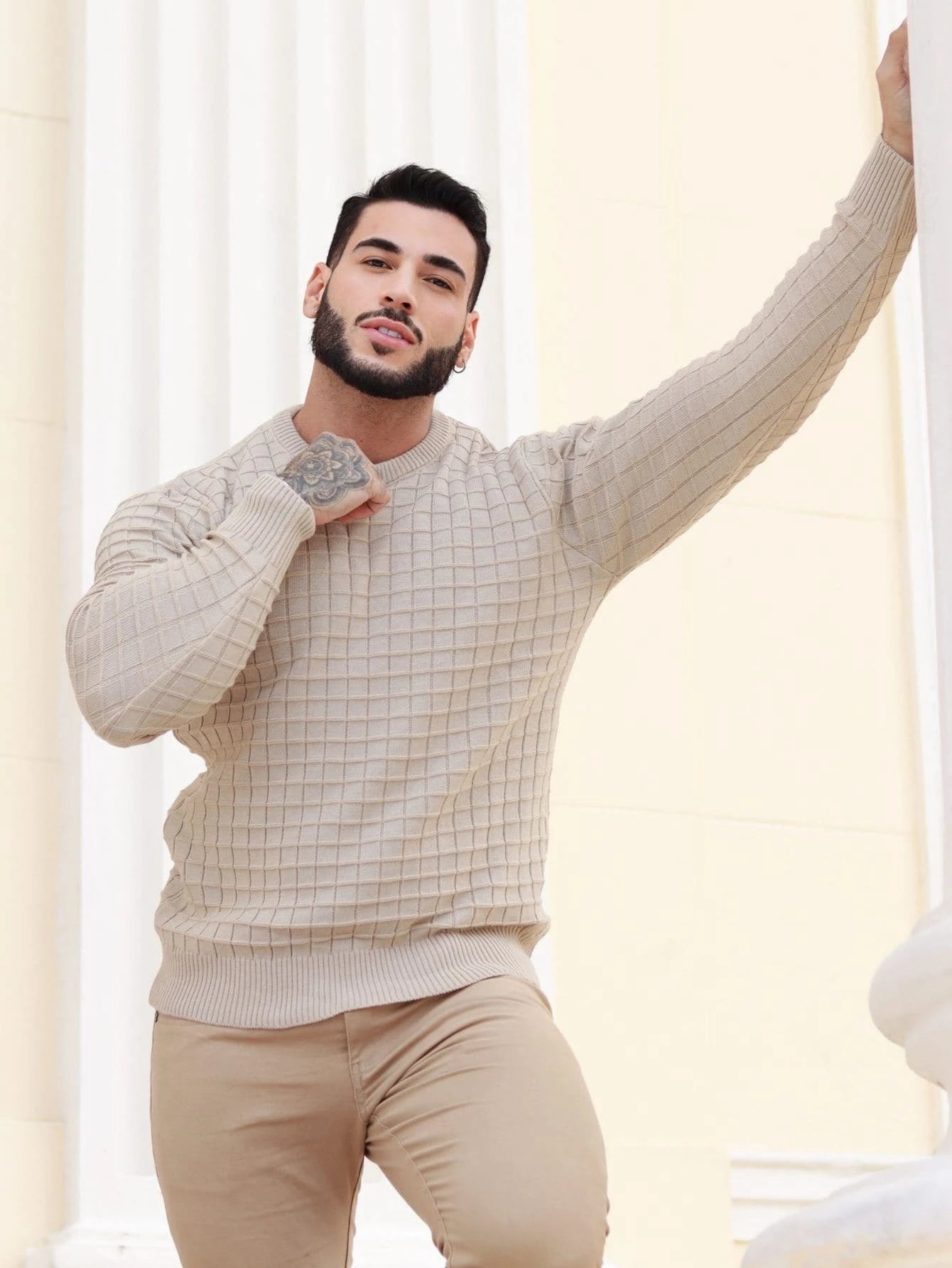 Suéter Masculino de Tricot de Luxo - Kaype Store