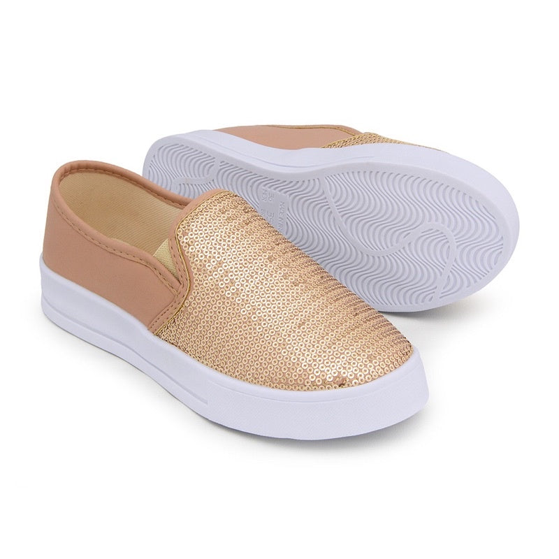 Tenis Feminino Casual Slip On Brilhante - Kaype Store 