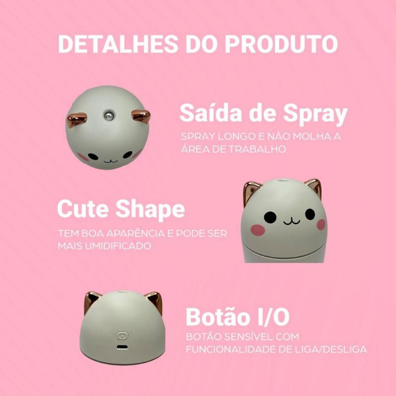 Umidificador Infantil com Luz Noturna RGB - Kaype Store