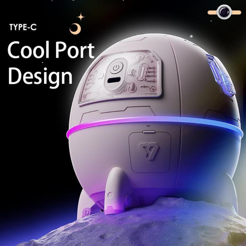 Umidificador de Ar Astronauta 220ml com Luz LED Colorida - Kaype Store
