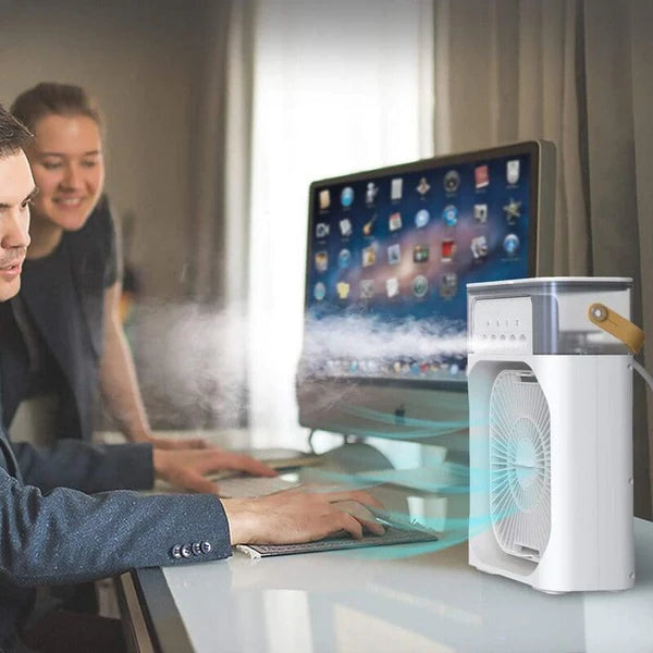 Mini Ar Condicionado Ventilador e Climatizador Air Freeze Original - Ventila e Resfria - Kaype Store